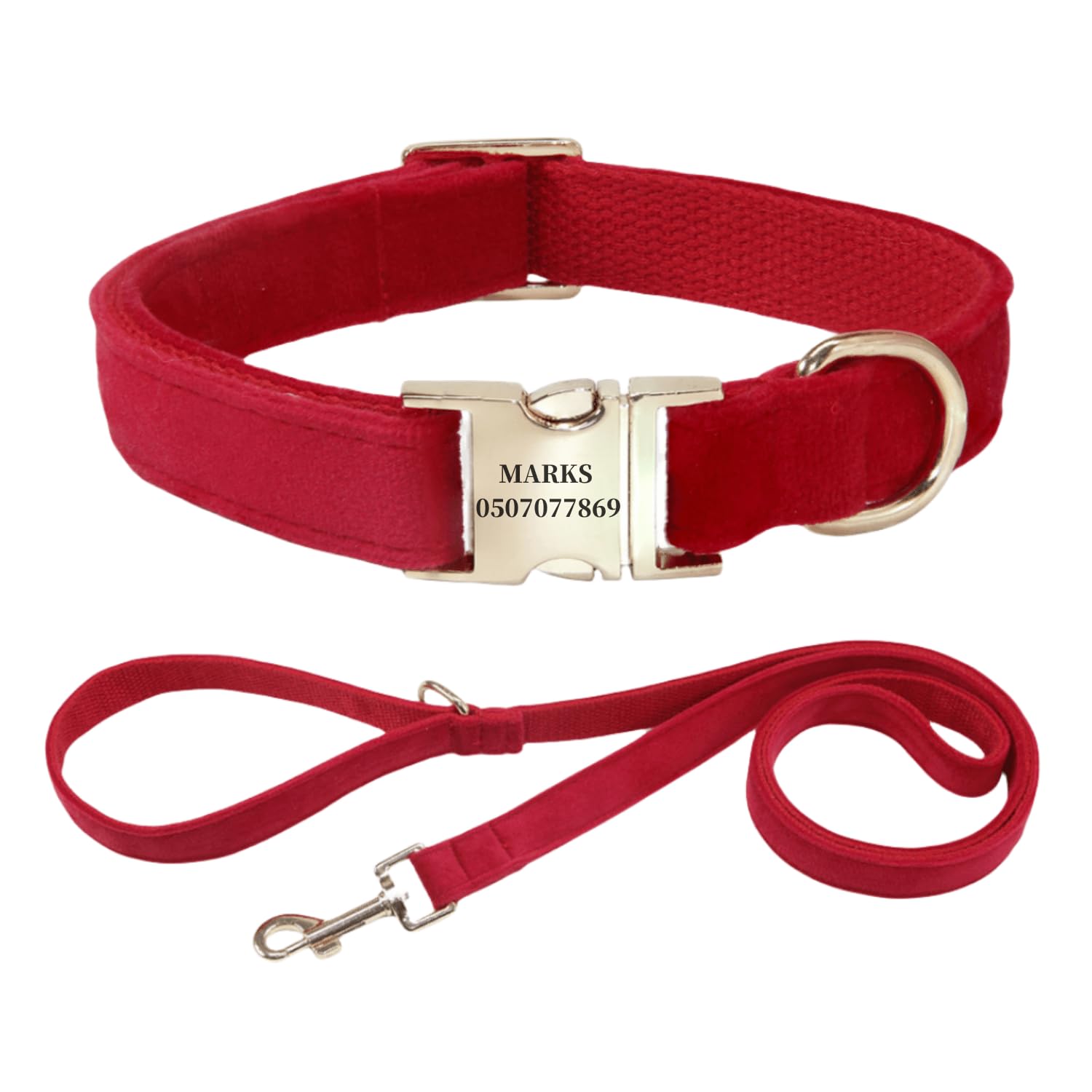 犬の首輪 迷子札付き 犬首輪 お洒落 名前入れ 彫刻 可能 犬用トレーニング首輪 小型犬・中型犬・大型犬用 首輪 サイズ調節可能 ペット用品 リード付き 犬の首輪 フワフワ素材 超軽量 通気クッション かわいい