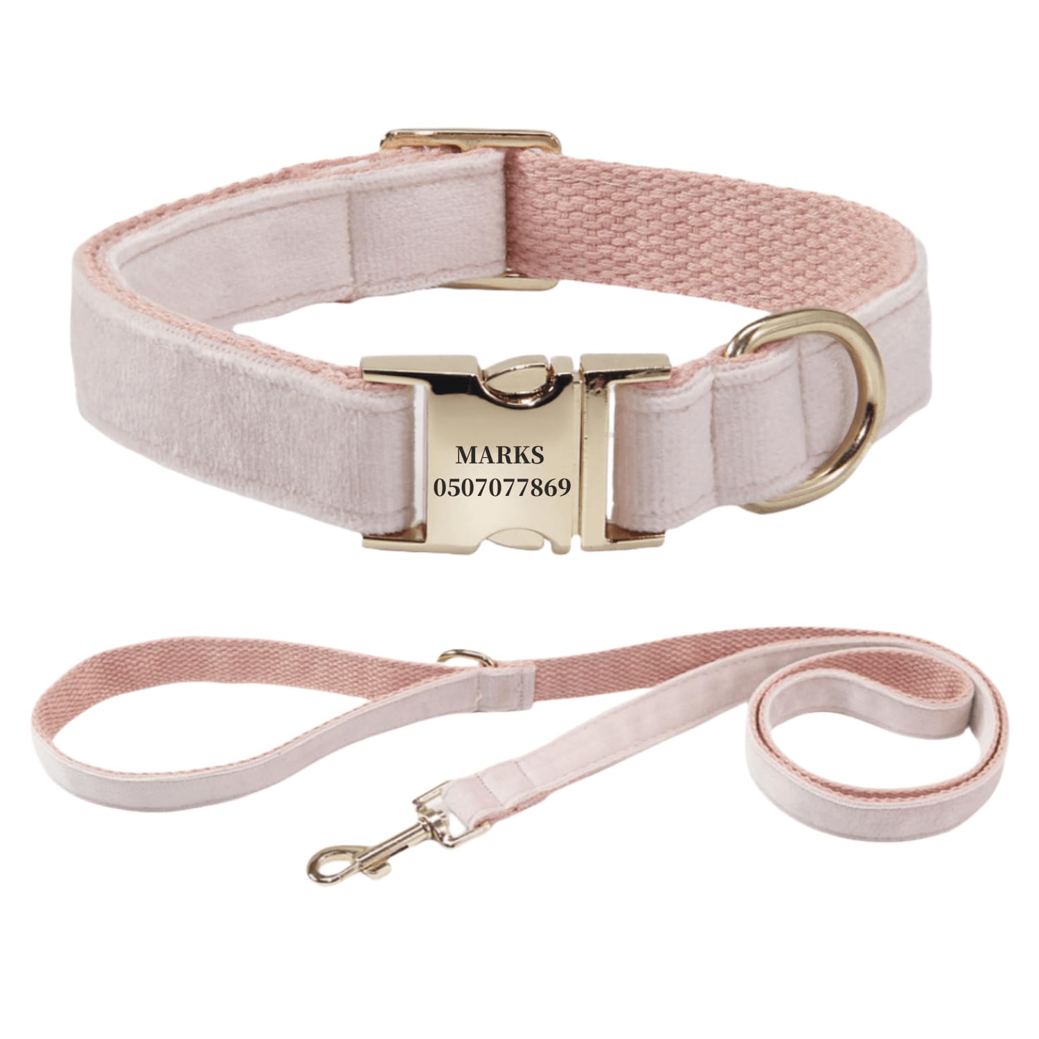 犬の首輪 迷子札付き 犬首輪 お洒落 名前入れ 彫刻 可能 犬用トレーニング首輪 小型犬・中型犬・大型犬用 首輪 サイズ調節可能 ペット用品 リード付き 犬の首輪 フワフワ素材 超軽量 通気クッション かわいい
