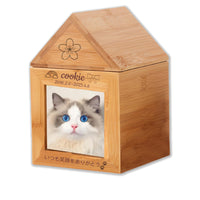 ペット仏壇 骨壷 名前入れ可能 仏壇 竹製 手元供養用 写真フレーム付き メモリアルボックス 骨壺収納 犬 猫 小動物用 おしゃれ 供養台 ペットロス癒し