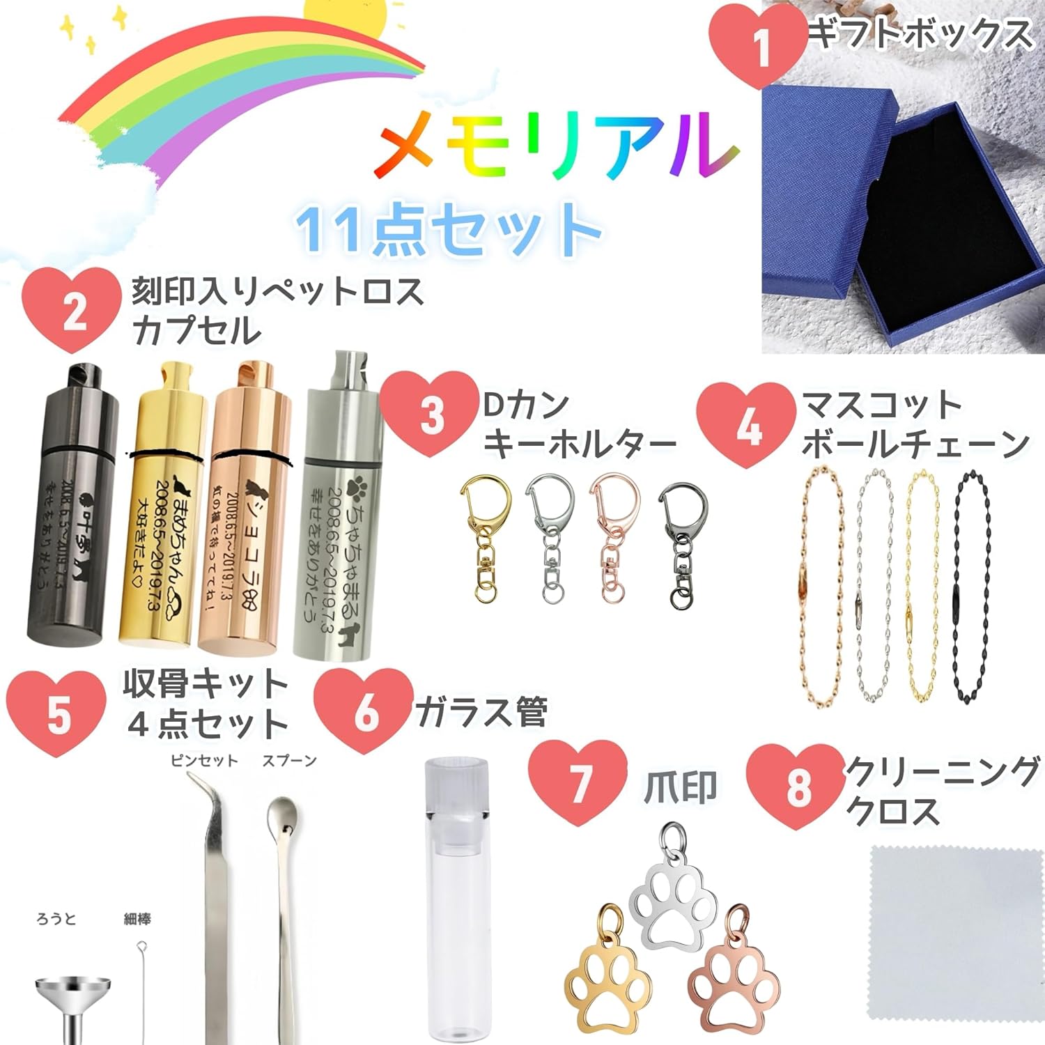 ロケットペンダント 遺骨 カプセル 名入れ刻印入り キーホルダー 完全防水型 ペットロスカプセル 高い密封性と耐久性 メンズ レディース カプセル ネックレス 犬 猫 骨入れ 手元供養 メモリアル (ローズゴールド色キーホルダー)