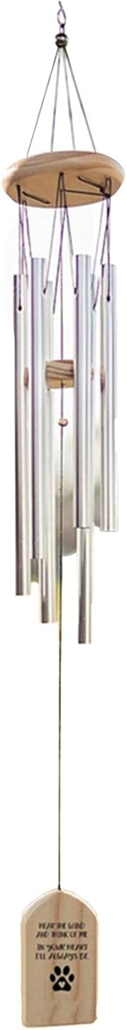 メタルポープリントウィンドチャイム - 豊かな音の猫犬記念ギフト | 屋内屋外装飾用メタルガーデンペンダント Qwrt