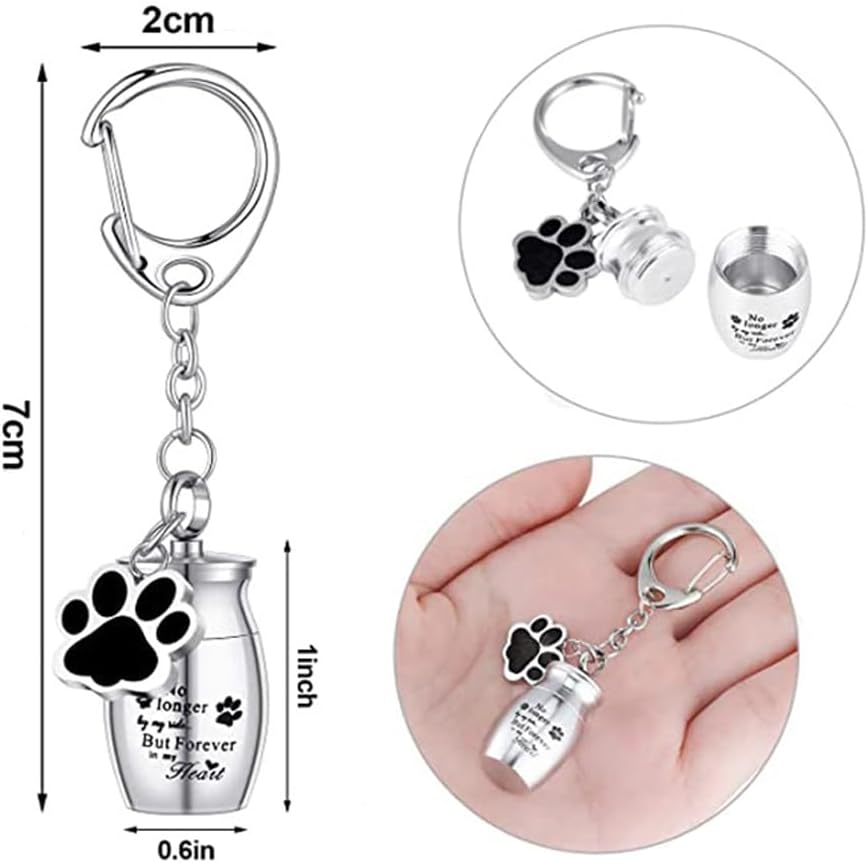 YINKE Mini Urn Urn Urn Storage Container Screw Type Storage Bag Included Stainless Steel Seal Durable Large Capacity Waterproof Buddha Supplies