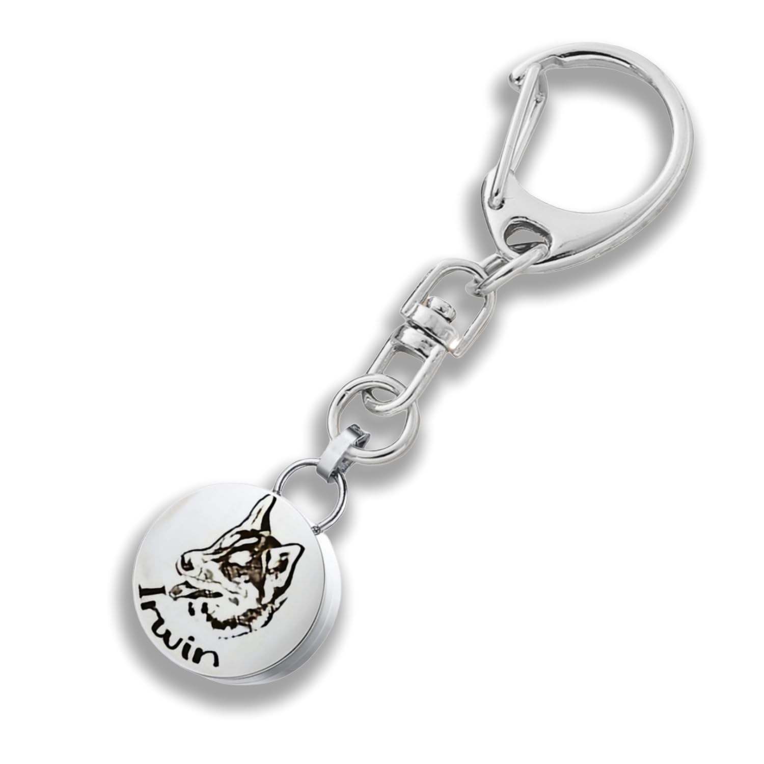 遺骨入れキーホルダー 名入れ カスタム刻印 両面彫刻可能 ペットメモリアル 写真＆名前 永久保存 ステンレス製 防水密閉 コンパクト 3色 手元供養 お守り 骨壺 メモリアルジュエリ毛 爪 記念ジュエリー