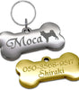 迷子札 犬 ステンレス ボーンタイプ（30-16mm）ペット ドッグ ネーム タグ 愛犬用に！ まいごふだ