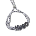 ペット首輪 名入れ 犬 猫 パーソナライズ ネックレス アクリル ビーズ 金属バックル付き 小型犬 中型犬 大型犬 猫用 調整可能 快適 軽量 おしゃれ 可愛い ギフト プレゼント 誕生日 バレンタイン 黒 白