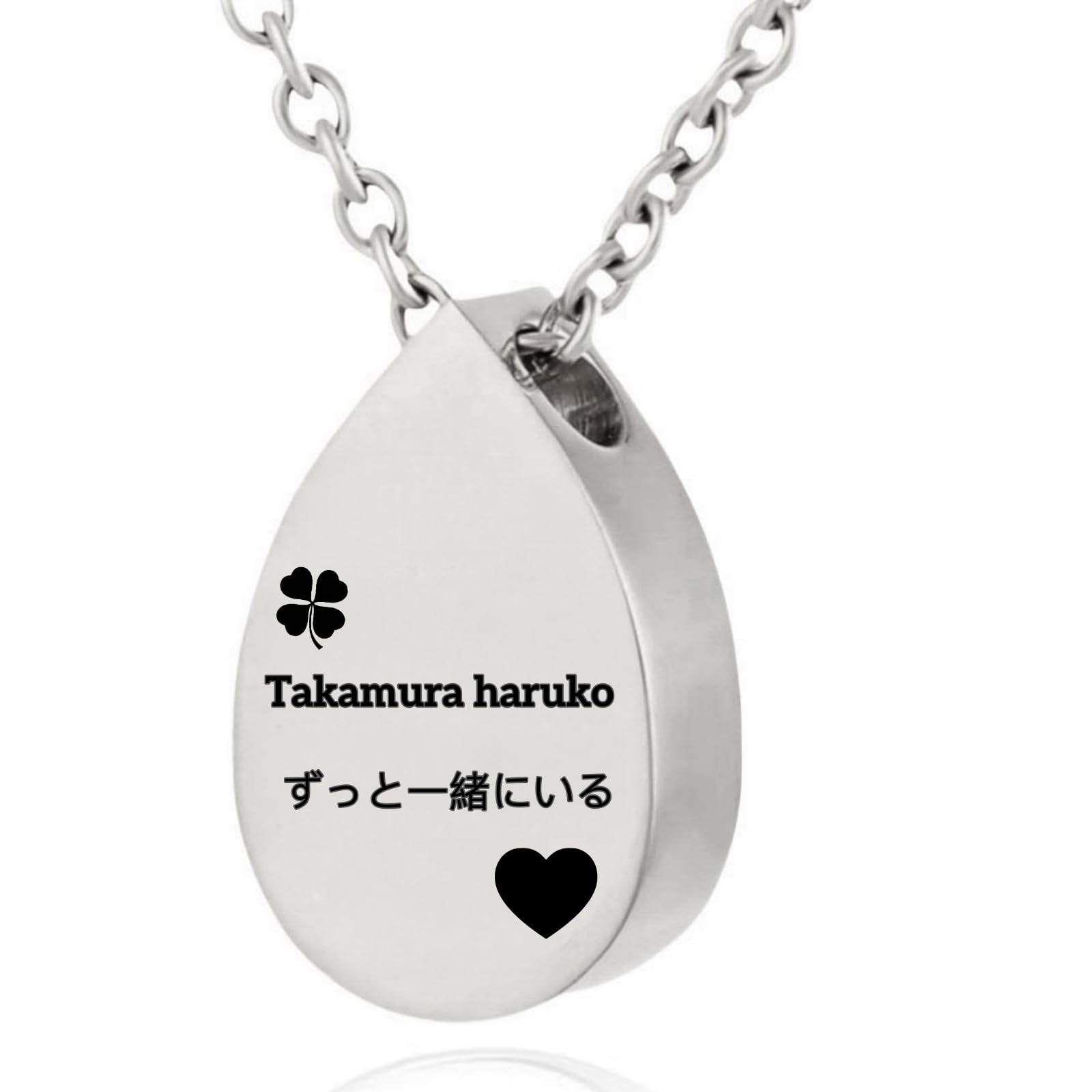 [snuggle snout] 遺骨ペンダント 刻印 ステンレス製 防水 ペットロス 遺骨カプセル 手元供養 メモリアル 遺骨アクセサリー ペット骨入れ 分骨 遺骨入れネックレス 記念ジュエリー (ローズゴールド, チェーンサイズ50+5cm)