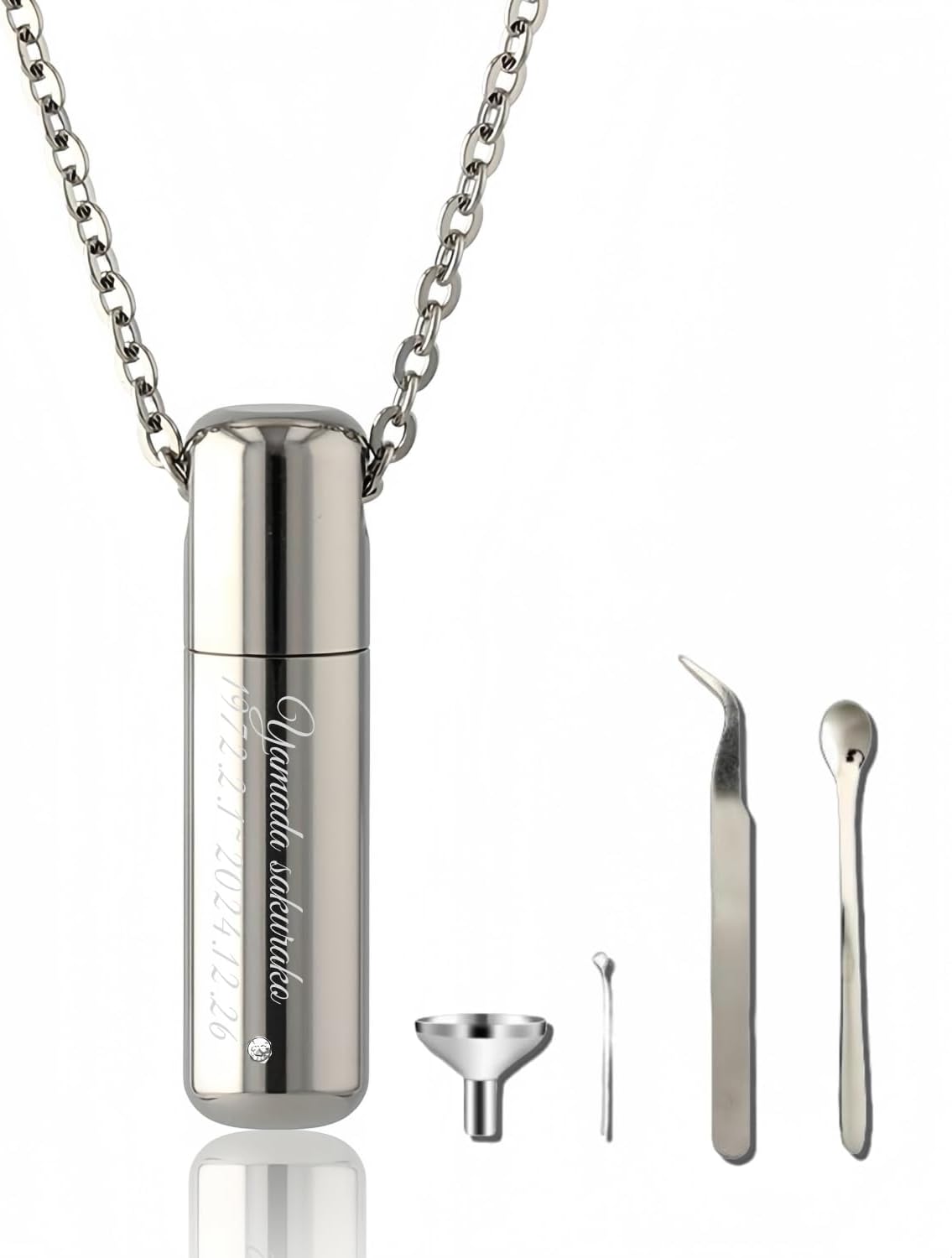 遺骨カプセル (チェン１, チェンサイズ60＋5cm)