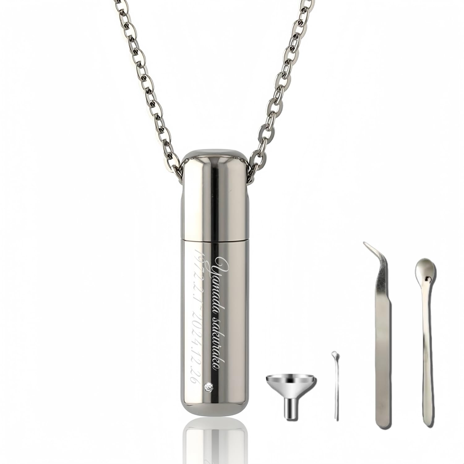 遺骨カプセル (チェン１, チェンサイズ60＋5cm)