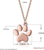 [Rockyu] 純銀 ネックレス レディース ゴールド 18金 人気 シルバー925 犬 猫の足跡 ペンダント 可愛い おしゃれ 女性ネックレス パーティ 記念 人気 ギフト