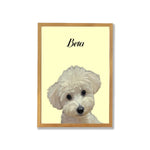 ペット肖像画 油絵風 ペットキャンバス カスタムアート フレーム付き 犬 猫 写真から作成 記念ギフト・誕生日・家族インテリアに最適