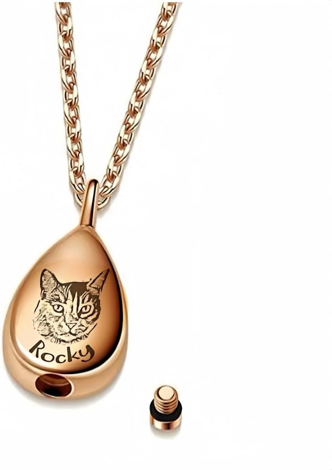 [snuggle snout] Ashes pendant, photo engraving, ash capsule, name engraving, completely waterproof, ash capsule, ash necklace, memorial pendant, memorial capsule, necklace, ash container, memorial service, Buddhist altar, unisex, unisex, women, men