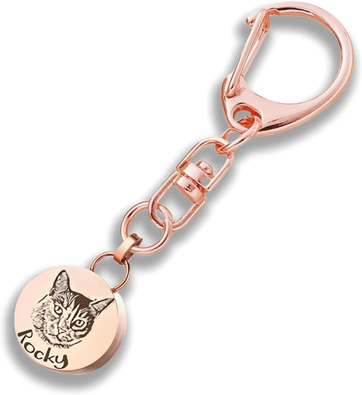 遺骨入れキーホルダー 名入れ カスタム刻印 両面彫刻可能 ペットメモリアル 写真＆名前 永久保存 ステンレス製 防水密閉 コンパクト 3色 手元供養 お守り 骨壺 メモリアルジュエリ毛 爪 記念ジュエリー