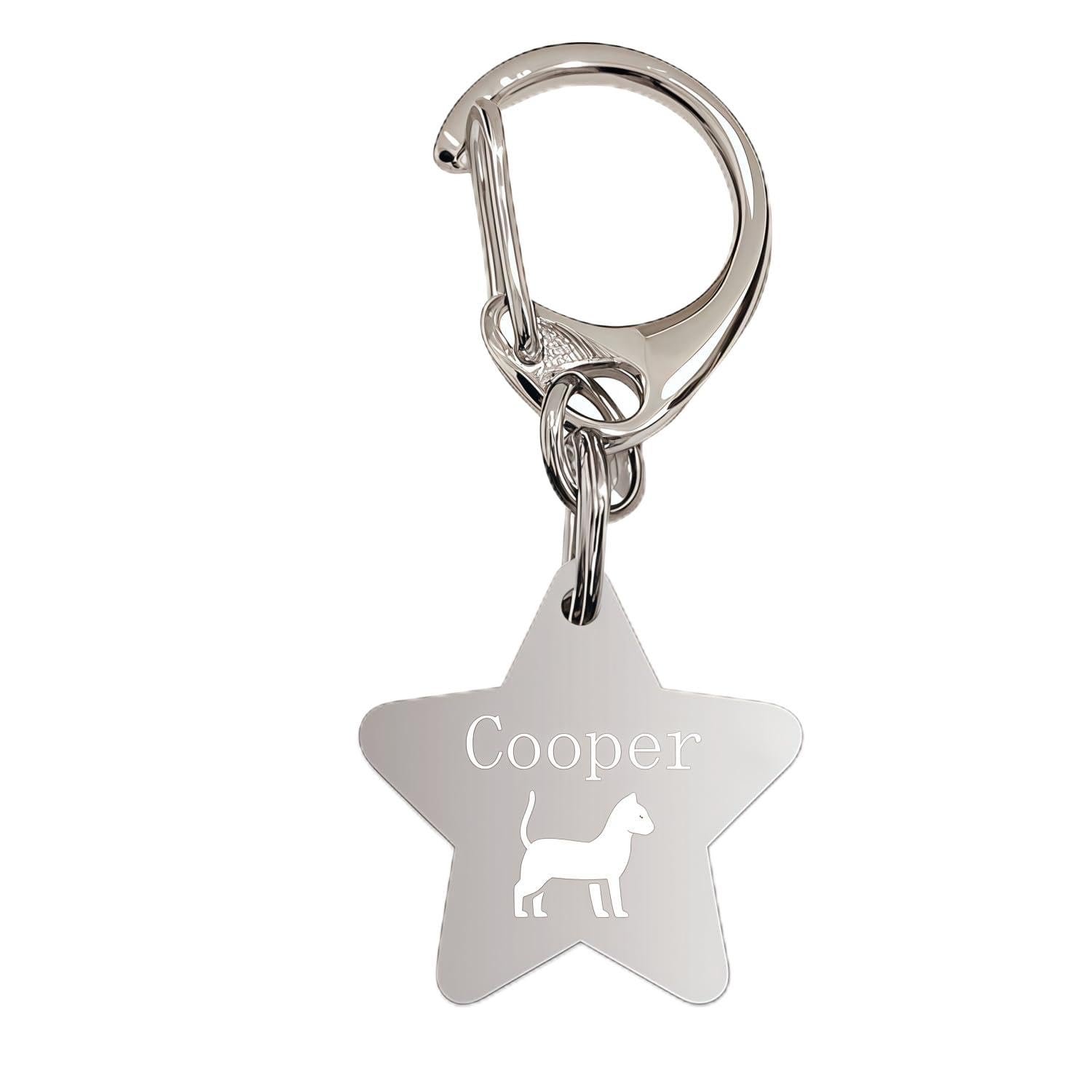 [snuggle snout] ネームプレート 犬 迷子札 骨型 プレート 首輪 キーホルダー ネームタグ 名入れ 刻印 印字 真鍮 犬用 猫 猫用 小型犬 中型犬 大型犬 チャーム ペット アクセサリー ドッグタグ 名札 名前入り 彫刻 金属 ゴールド シルバー 名前 誕生日 プレゼント おしゃれ