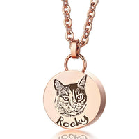 [snuggle snout] 遺骨ペンダント 写真刻印 両面 選べる イニシャル・名前 名入れ 3行刻印手元供養 6点セット Oリング付 アジャスター付 遺骨 ネックレス 遺骨 アクセサリー 分骨 骨壺 メモリアルジュエリーステンレス