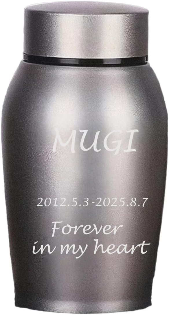 ペット用骨壷 ステンレス製 名入れ刻印無料 犬 猫 手元供養 遺骨入れ 日付 永久保存 メモリアルグッズ 分骨 納骨容器 彫刻 爪跡デザイン 位牌 供養 弔い カラフル 記念品 お別れ 家族 装飾