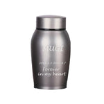 ペット用骨壷 ステンレス製 名入れ刻印無料 犬 猫 手元供養 遺骨入れ 日付 永久保存 メモリアルグッズ 分骨 納骨容器 彫刻 爪跡デザイン 位牌 供養 弔い カラフル 記念品 お別れ 家族 装飾