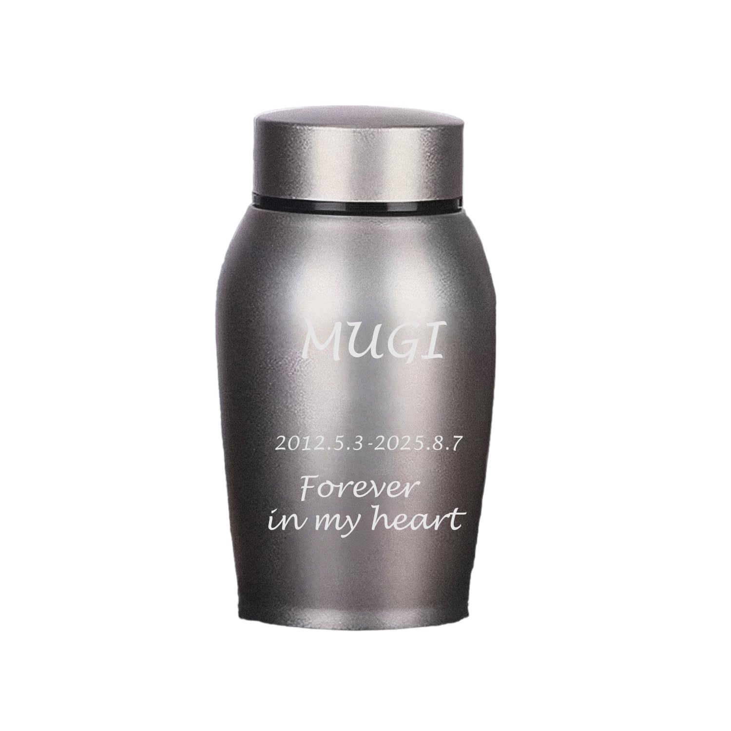 ペット用骨壷 ステンレス製 名入れ刻印無料 犬 猫 手元供養 遺骨入れ 日付 永久保存 メモリアルグッズ 分骨 納骨容器 彫刻 爪跡デザイン 位牌 供養 弔い カラフル 記念品 お別れ 家族 装飾