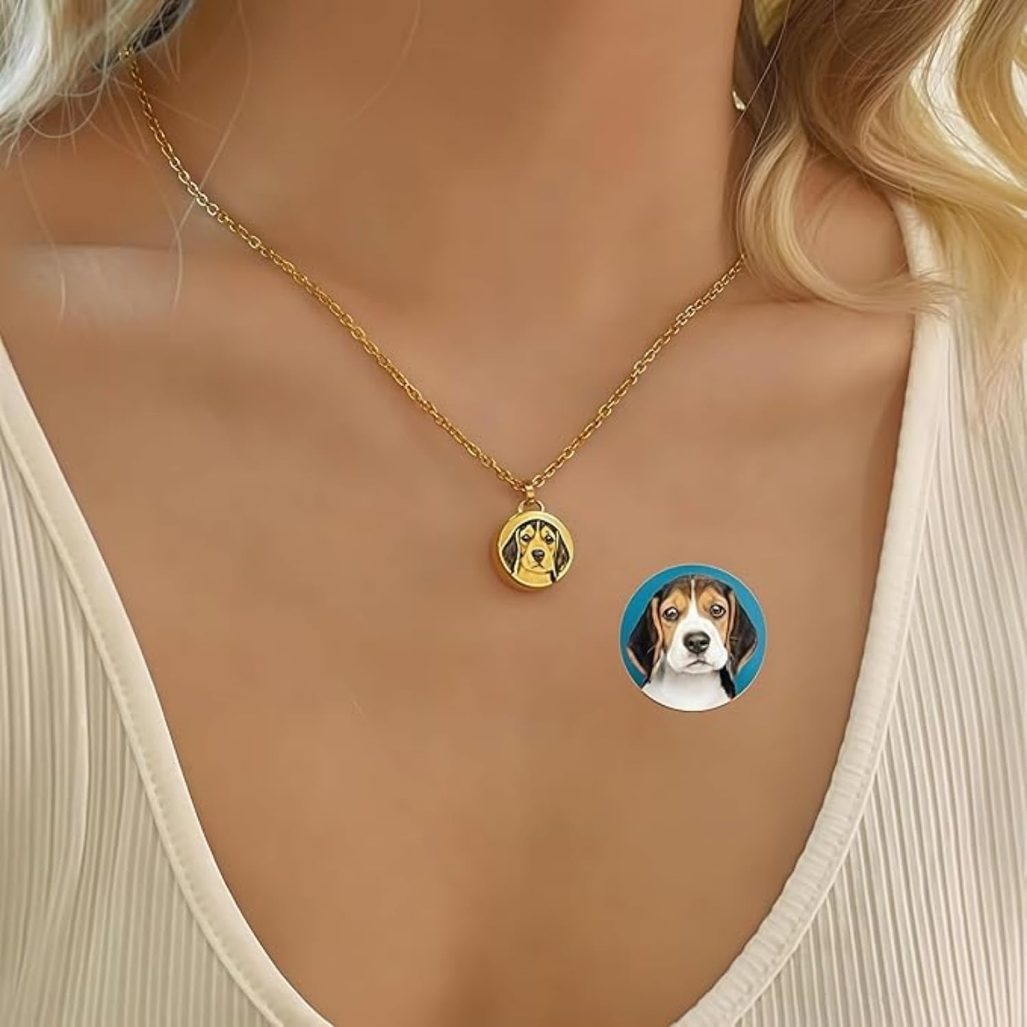 [norinori] 遺骨ペンダント スクリュー式 写真刻印 両面 選べる イニシャル・名前 名入れ 手元供養 防水 旅行用 遺骨ネックレス 分骨 メモリアルジュエリー