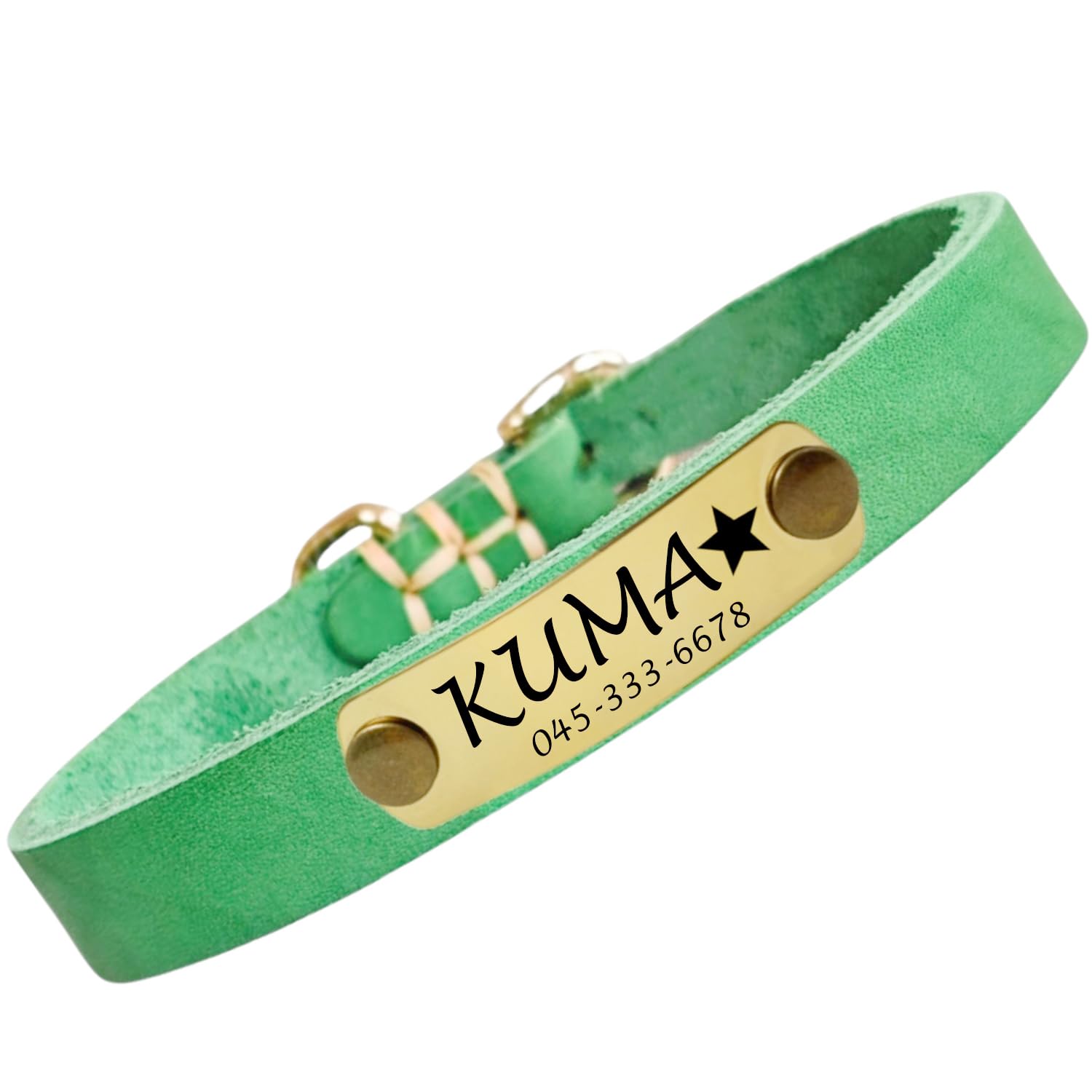 本革首輪 名入れ 中小型犬 名前入れ 無料 電話番号 ID 絵文字 迷子防止 手仕上げ ペットの首輪 丈夫 軽量 調節可能 8色3サイズ 小型犬 中型犬 おしゃれ 犬 猫 うさぎ