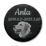 ペットのお墓石 ペットお墓 オーダーメイド 天然石 名入れ 彫刻 ペット墓碑 写真付き メモリアル 刻印 屋内屋外兼用 スタンド付き