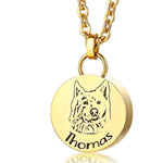 [snuggle snout] 遺骨ペンダント 写真刻印 両面 選べる イニシャル・名前 名入れ 3行刻印手元供養 6点セット Oリング付 アジャスター付 遺骨 ネックレス 遺骨 アクセサリー 分骨 骨壺 メモリアルジュエリーステンレス