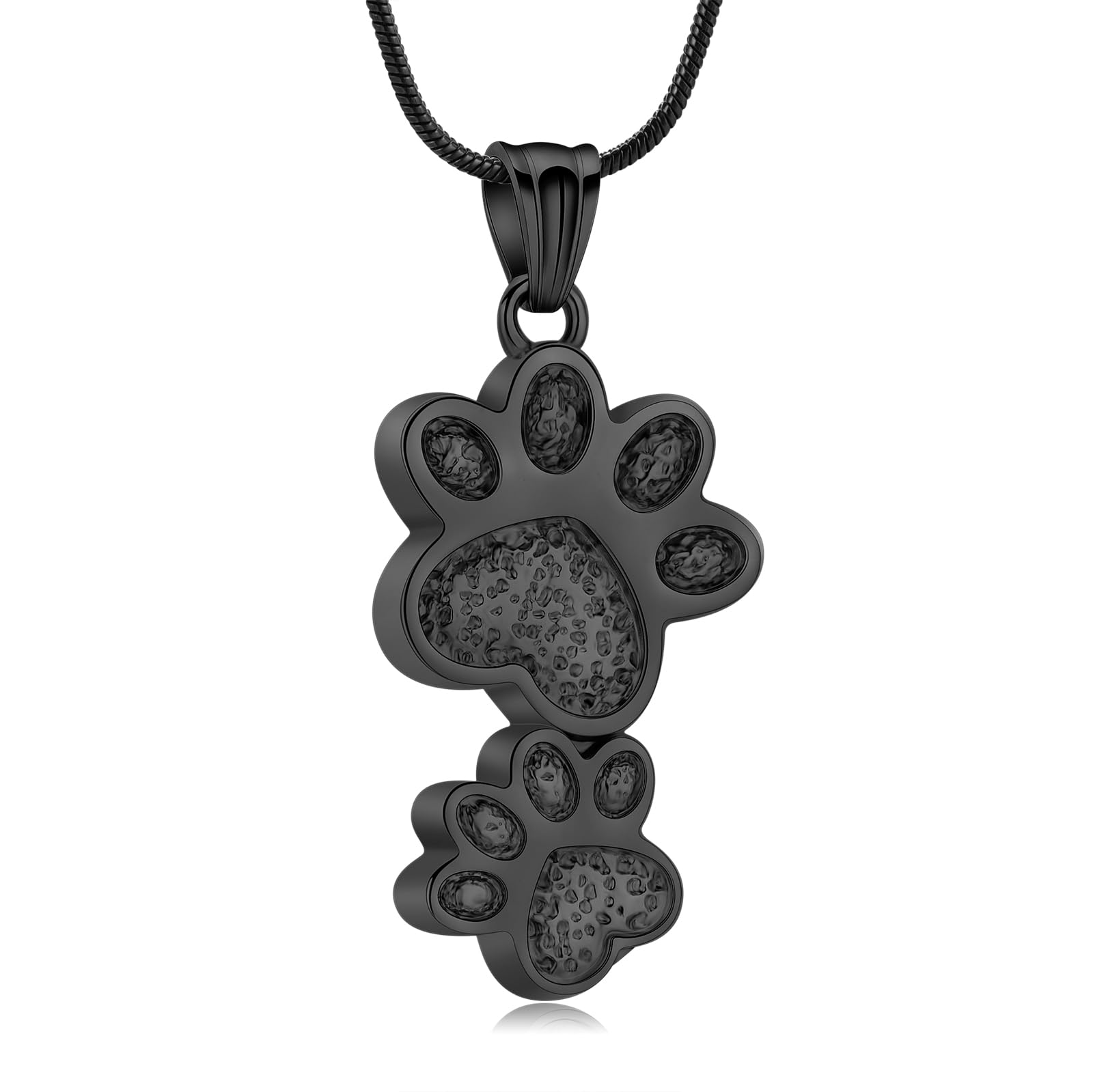 遺灰のための骨壷のネックレス 犬のペットの灰のネックレス 肉球の記念の灰 記念品 火葬の宝石類 女性犬および猫愛好家のためのギフト