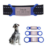 THAIN 迷子札 ドッグタグ ネームタグ シリコンゴム ペットタグ 名入れ 軽量 ステンレス 片面刻印 犬用オリジナル迷子札 オーダーメイド 犬 猫 向け ペンダント1点入り 刻印無料 (黒, M)