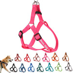 ハーネス 名入れ 迷子防止 無料刺繍サービス 犬 猫 胴輪 名前 電話番号 調節可能 喉に優しい ソフト超軽量 通気性良好 ナイロン製 抜けない 訓練 犬用ハーネス 柴犬 トイプードル 小型犬 中型犬 大型犬 13色