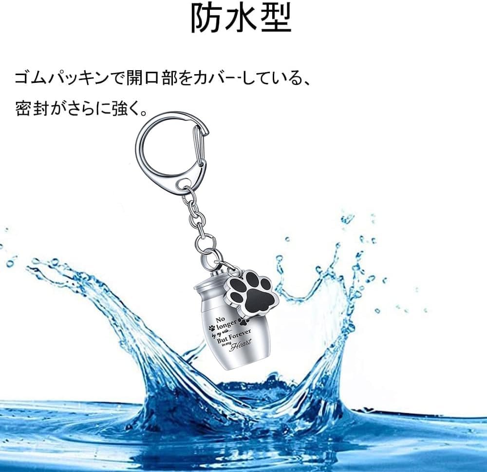 YINKE Mini Urn Urn Urn Storage Container Screw Type Storage Bag Included Stainless Steel Seal Durable Large Capacity Waterproof Buddha Supplies