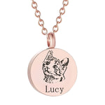 [norinori] 遺骨ペンダント スクリュー式 写真刻印 両面 選べる イニシャル・名前 名入れ 手元供養 防水 旅行用 遺骨ネックレス 分骨 メモリアルジュエリー