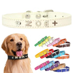 犬首輪 迷子札 名入れ刻印無料 犬用訓練首輪 小型・中型・大型犬対応 サイズ調節可能 革 レザー彫刻 超軽量 通気パッド おしゃれ かわいい ペット用品 ハーネス