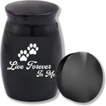 ミニ骨壷 カスタマイズ可能 手元供養用 遺骨入れ 納骨容器 カスタム 人骨 ペット 犬 猫 記念ジュエリー シルバー ブラック ネジ式 アルミニウム 手元供養 分骨つぼ 彫刻 大容量 (カスタマイズ不可30*40mm鋼色)