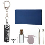 [snuggle snout] 遺骨キーホルダー 名入れ刻印可能 ２重防水 遺灰キーホルダー ペット供養用 メモリアルアクセサリー 手元供養 大切な人用 分骨アクセサリー 軽量 全6色 3行刻印 絵柄144種 チャーム16種類