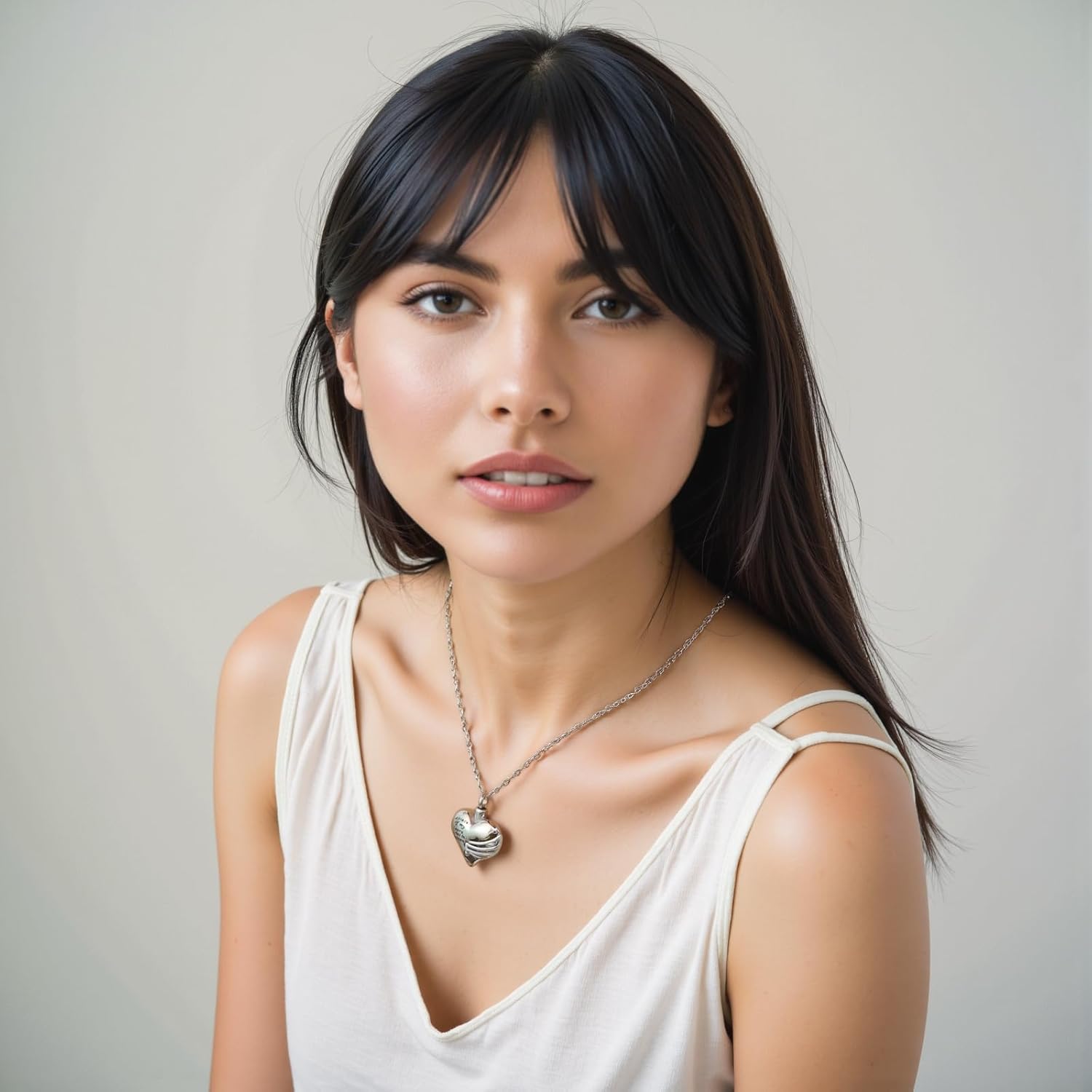 ハート火葬骨壷ネックレスペンダント遺灰のメモリアル記念品火葬ジュエリー愛する人のメモリアルジュエリー - A piece of my heart Lives in heaven