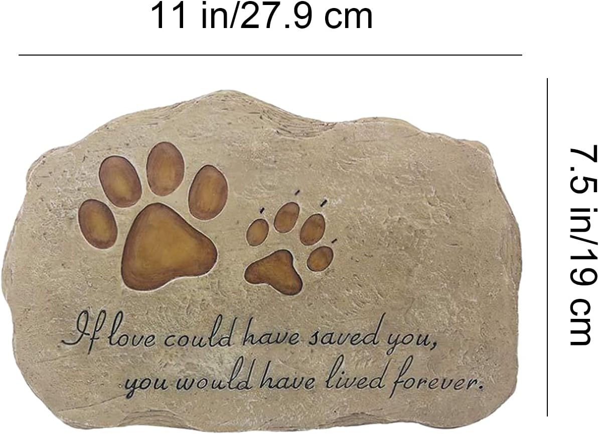 ペット墓石 ペットお墓 プレート 犬お墓 庭 屋外 足跡墓石 ペット記念碑 ペット樹脂 メモリアル ペット供養 犬用 猫用 オーダーメイド ペット記念石マーカー ペット位牌 樹脂製 墓 飾り