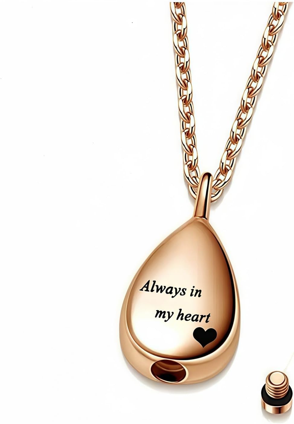 [snuggle snout] Ashes pendant, stainless steel, waterproof, pet loss, ash capsule, memorial, ash accessories, pet ash container, ash division, ash container necklace, commemorative jewelry