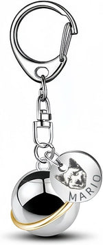 遺骨 キーホルダー 名入れ 遺骨ペンダント 写真刻印対応 遺骨入れ 手元供養 メモリアルグッズ 宇宙デザイン ステンレス製 ペットロス お悔やみ ギフト