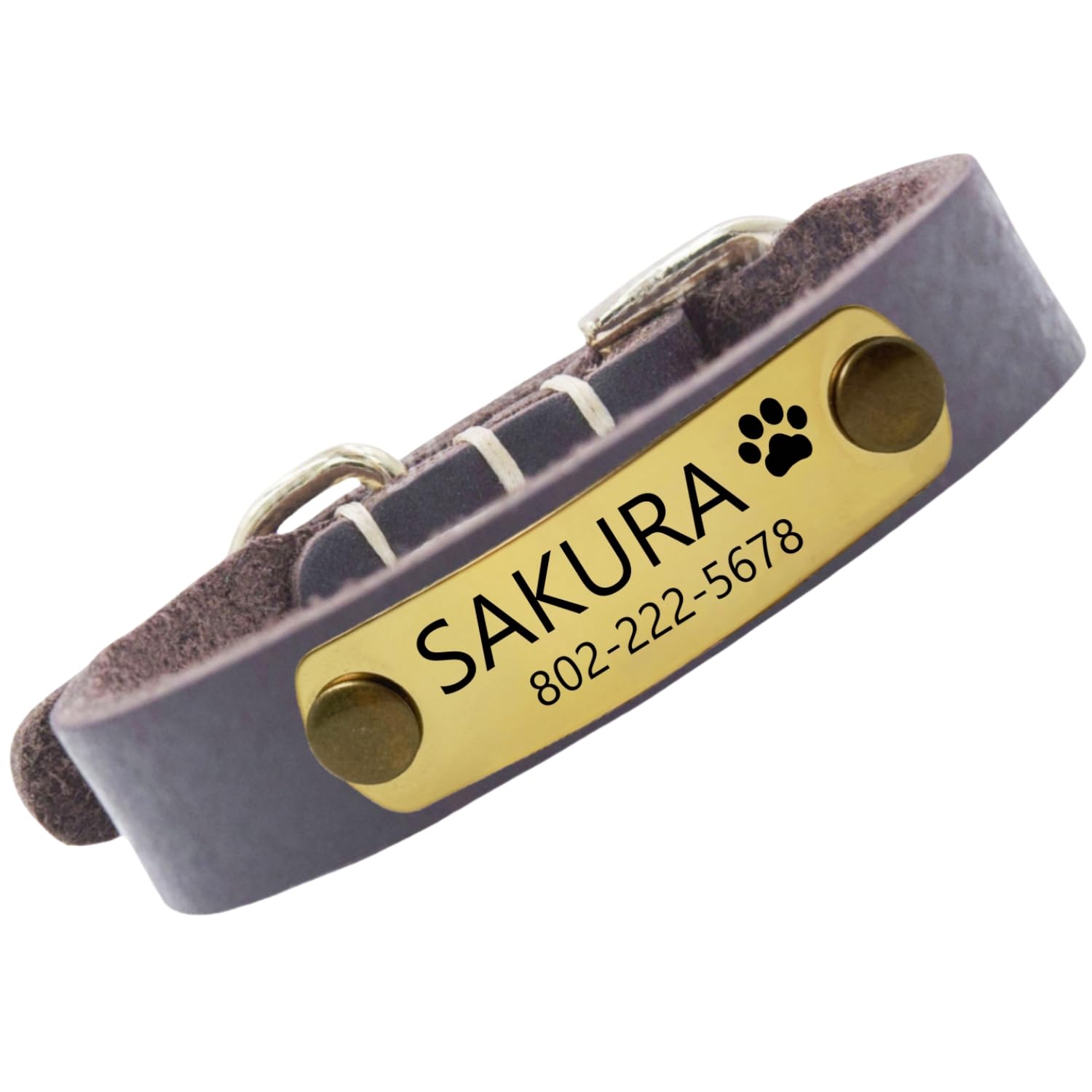 本革首輪 名入れ 中小型犬 名前入れ 無料 電話番号 ID 絵文字 迷子防止 手仕上げ ペットの首輪 丈夫 軽量 調節可能 8色3サイズ 小型犬 中型犬 おしゃれ 犬 猫 うさぎ