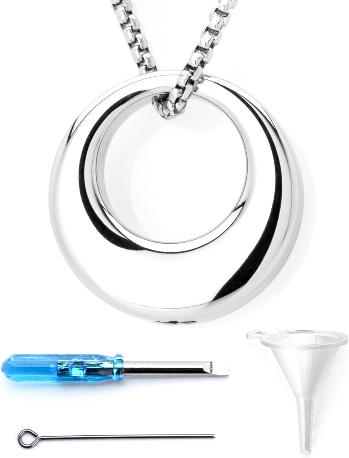 遺骨 ペンダント ネックレス 手元供養 遺灰 遺髪入れ メモリアル 防水対応 ステンレス レディース メンズ 金属アレルギー対応 納骨キット付属 遺骨入れ