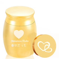 ミニ骨壷 カスタマイズ可能 手元供養用 遺骨入れ 納骨容器 カスタム 人骨 ペット 犬 猫 記念ジュエリー シルバー ブラック ネジ式 アルミニウム 手元供養 分骨つぼ 彫刻 大容量 (30*40mmブルー)