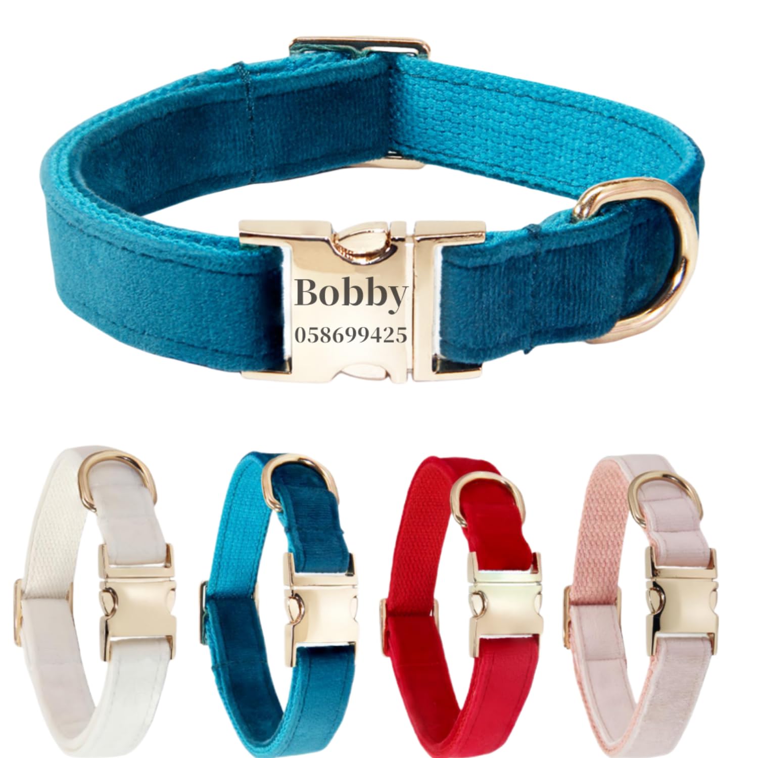 犬の首輪 迷子札付き 犬首輪 お洒落 名前入れ 彫刻 可能 犬用トレーニング首輪 小型犬・中型犬・大型犬用 首輪 サイズ調節可能 ペット用品 リード付き 犬の首輪 フワフワ素材 超軽量 通気クッション かわいい