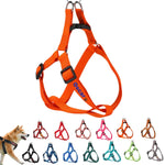 ハーネス 名入れ 迷子防止 無料刺繍サービス 犬 猫 胴輪 名前 電話番号 調節可能 喉に優しい ソフト超軽量 通気性良好 ナイロン製 抜けない 訓練 犬用ハーネス 柴犬 トイプードル 小型犬 中型犬 大型犬 13色