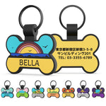 迷子札 軽量 犬 名札 猫 ネームプレート シリコン 名前入り両面彫刻 消音 防水 防錆 名前 犬タグ 骨型ペットIDタグ 小型犬 中型犬 大型犬 安心 おしゃれ 首輪 アクセサリー 8つデザイン