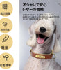 犬首輪 犬 首輪 迷子札 首輪 名入れ 刻印 犬用訓練首輪 小型、中型、大型犬用首輪 サイズ調節可能 ペット用品 ハーネス 犬の首輪 革 レザー 超軽量 通気パッド おしゃれ かわいい レザー彫刻
