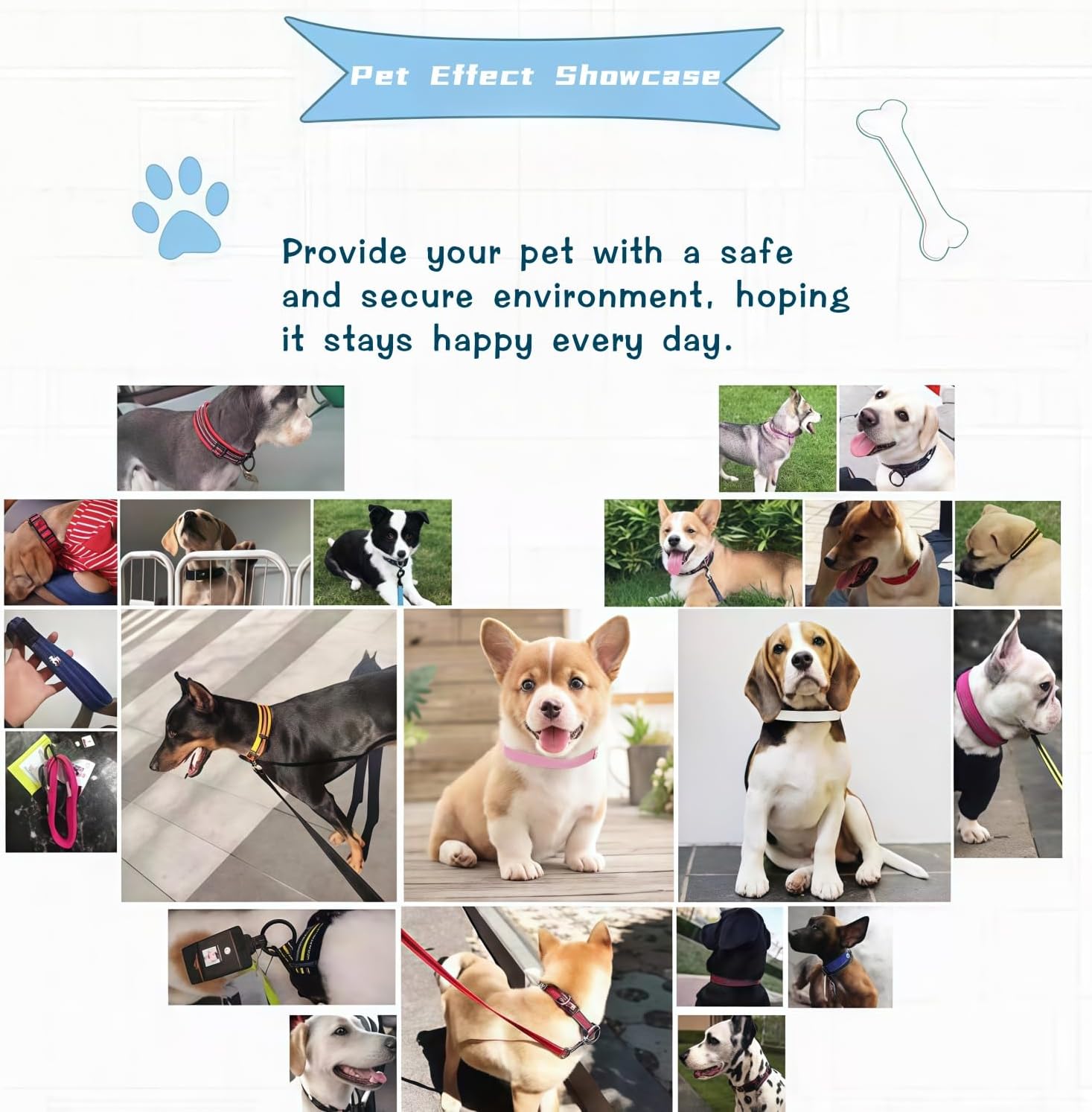 犬首輪 迷子札 名入れ刻印無料 犬用訓練首輪 小型・中型・大型犬対応 サイズ調節可能 革 レザー彫刻 超軽量 通気パッド おしゃれ かわいい ペット用品 ハーネス