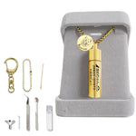 遺骨ペンダント 二重防水 刻印 カプセル 刻印 収骨キット付属 手元供養 ネクレス ロケットペンダント キーホルダー アクセサリー メモリアルペンダント 写真が入る 遺骨入れ 遺髪入れ