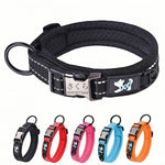 ペット用首輪 犬 猫 名前入れ刻印可能 犬の 小型、中型、大型犬ペット用品 3M反射材料 首負担軽減 通気 軽量 ソフト 調節可能 (橙色, XXS首輪サイズ(26-35CM))