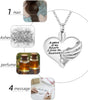 ハート火葬骨壷ネックレスペンダント遺灰のメモリアル記念品火葬ジュエリー愛する人のメモリアルジュエリー - A piece of my heart Lives in heaven
