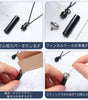 [snuggle snout] 遺骨 ペンダント カプセル 刻印 【ガラス管入り 二重防水】 収骨キット付属 ネクレス キーホルダー アクセサリー メモリアルペンダント 写真が入る 遺骨入れ 遺髪入れ (カスタマイズ不可 銀色)