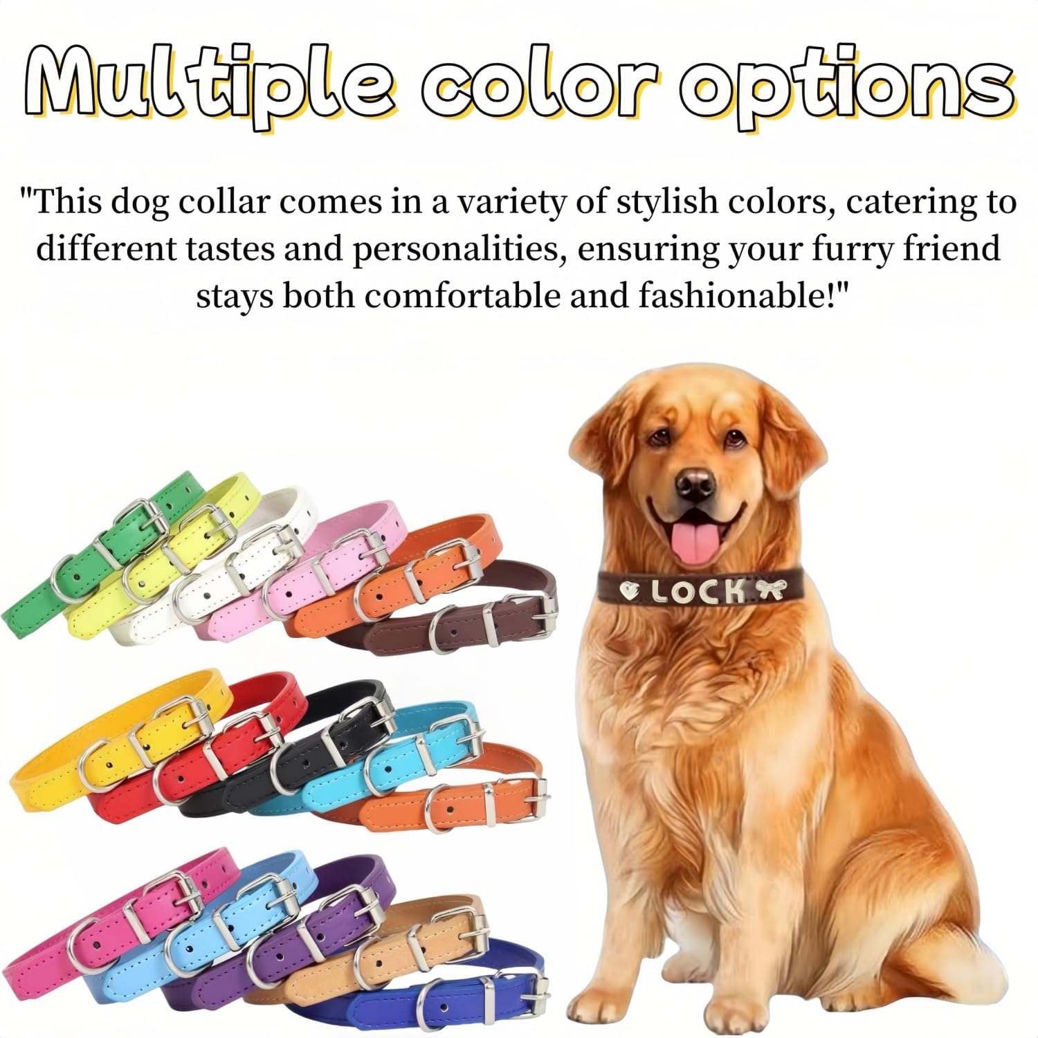 犬首輪 迷子札 名入れ刻印無料 犬用訓練首輪 小型・中型・大型犬対応 サイズ調節可能 革 レザー彫刻 超軽量 通気パッド おしゃれ かわいい ペット用品 ハーネス